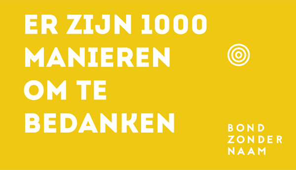 Er zijn 1000 manieren om te bedanken