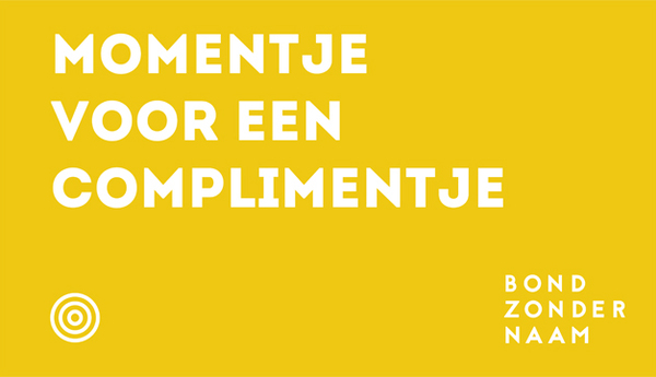 Momentje voor een complimentje