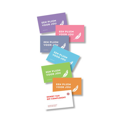 Pluimkaartjes - 1 set (50 stuks)