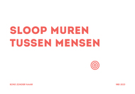 Sloop muren tussen mensen
