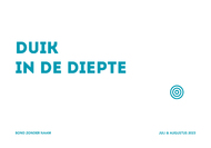 Duik in de diepte