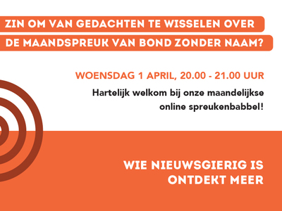 Spreukenbabbel<br> woensdag 1 april