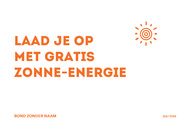 Laad je op met gratis zonne-energie