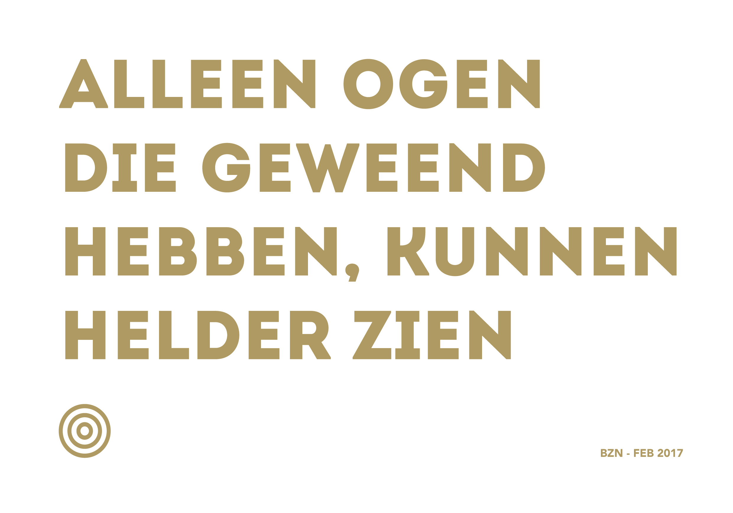 Even stilstaan om grondiger vooruit te gaan. BZN.be